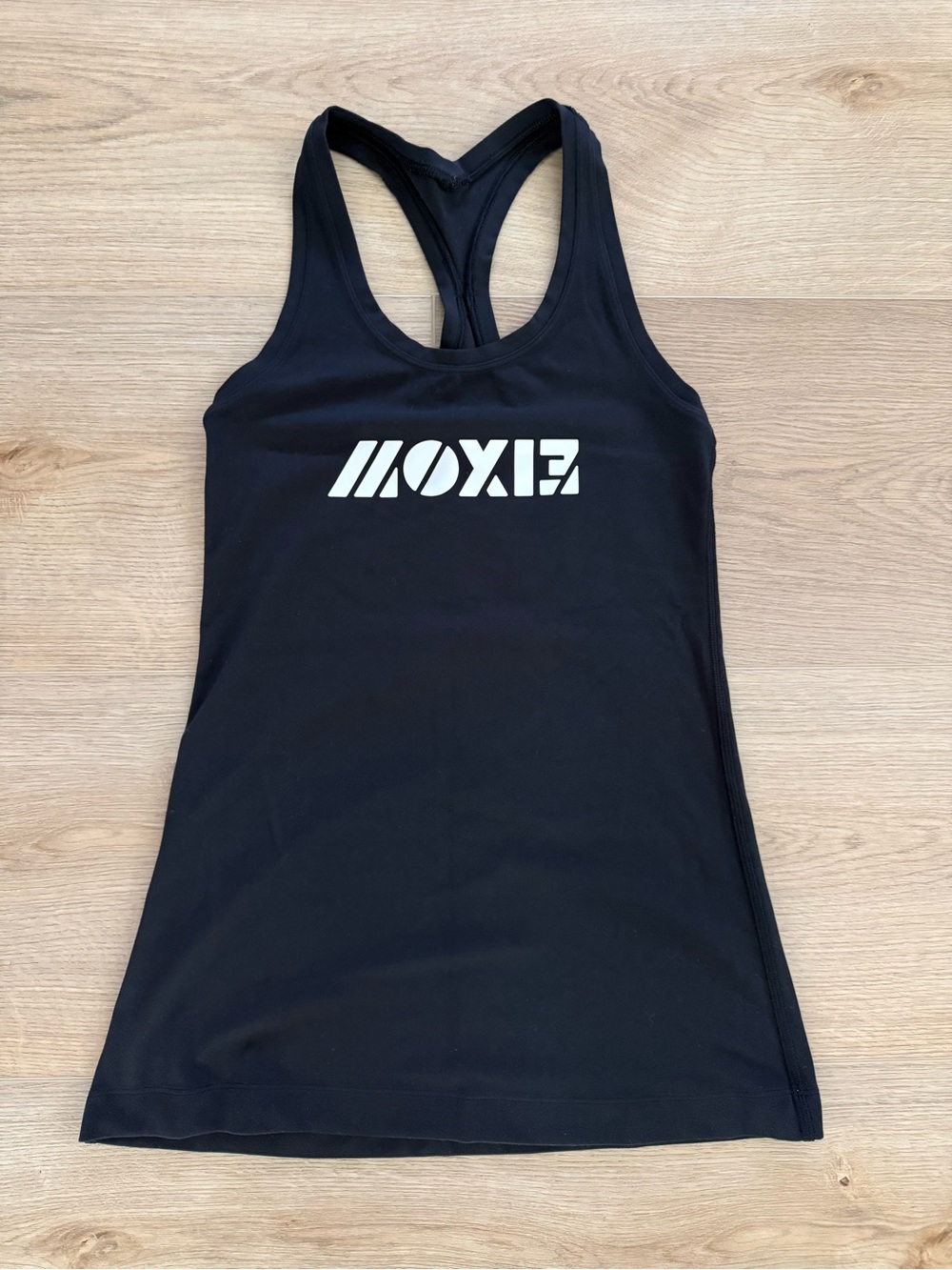 Lululemon Cool Racerback MOXIE Logo Tank Black Small